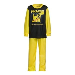 Pokemon 2-Piece Boys Long Sleeve Pajama PJ Set Size Medium (8)‎ NEW